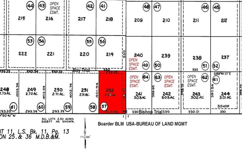 Assessors Map show unbuildable lots OPEN SPACE EASEMENTS