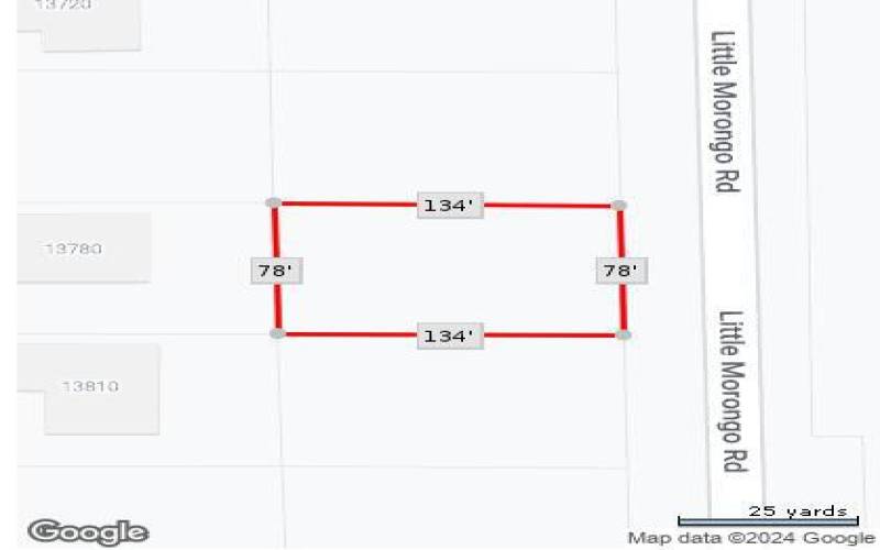 0 LITTLE MORONGO dimensions