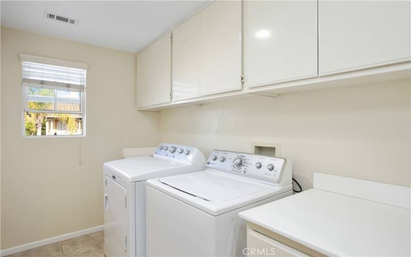 Upstairs laundry room