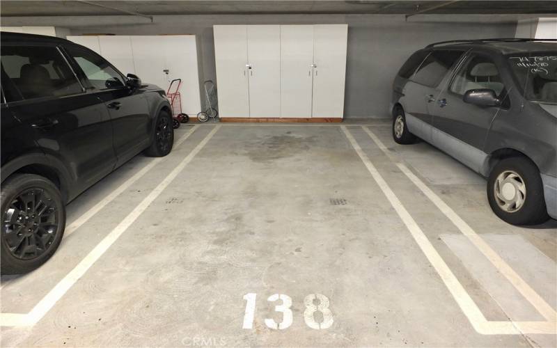 2 parking spots and a storage locker included.