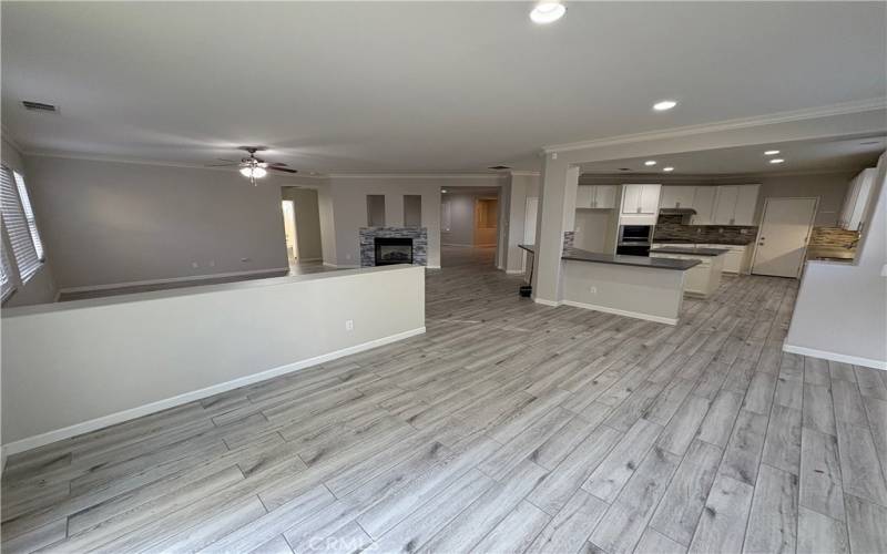 Dining Area open to the Family Room and Kitchen