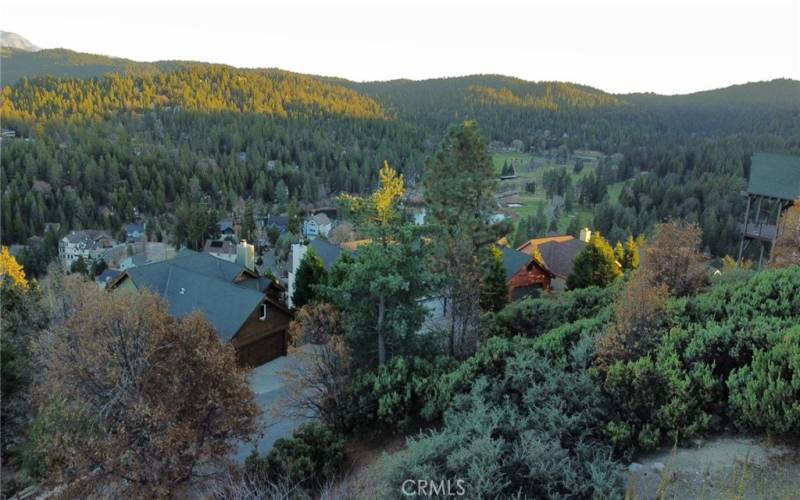 View from property, looking SouthEast towards Grass Valley Lake and the Golf Course