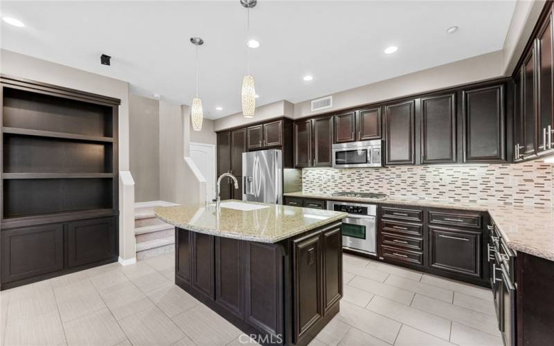 Plenty of kitchen storage and counter space.