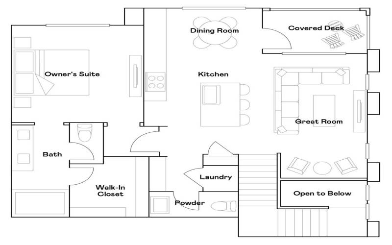 Residence 1 - Level 2 Floorplan