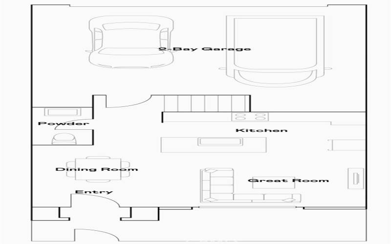 Residence 2 - Level 1 Floorplan