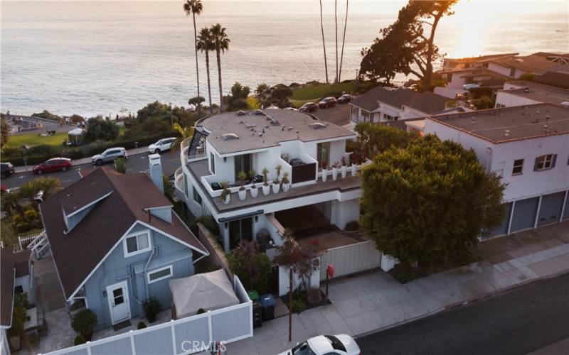 Building from PCH showing gate to couryard.