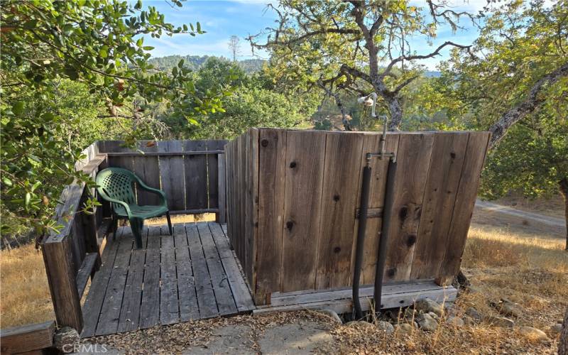 Outdoor shower!