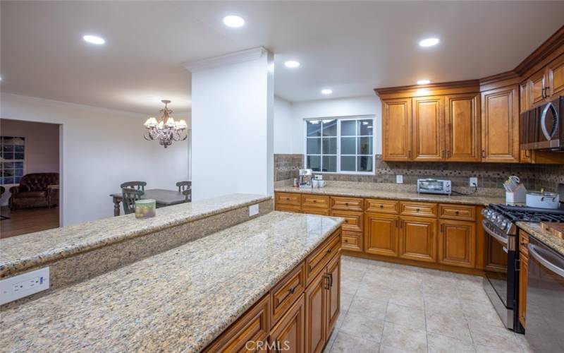 Open Floor Plan Kitchen to LivingRoom to Family Room