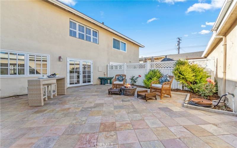 Enjoy the beautiful patio. Direct access to the two car garage.