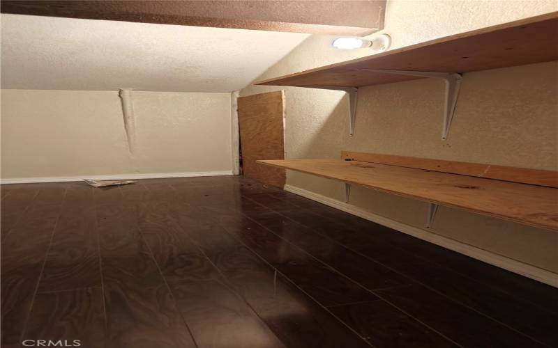 Finished attic space 10'6