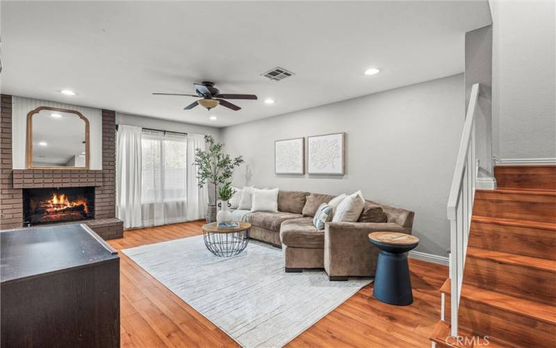 living room - entry view