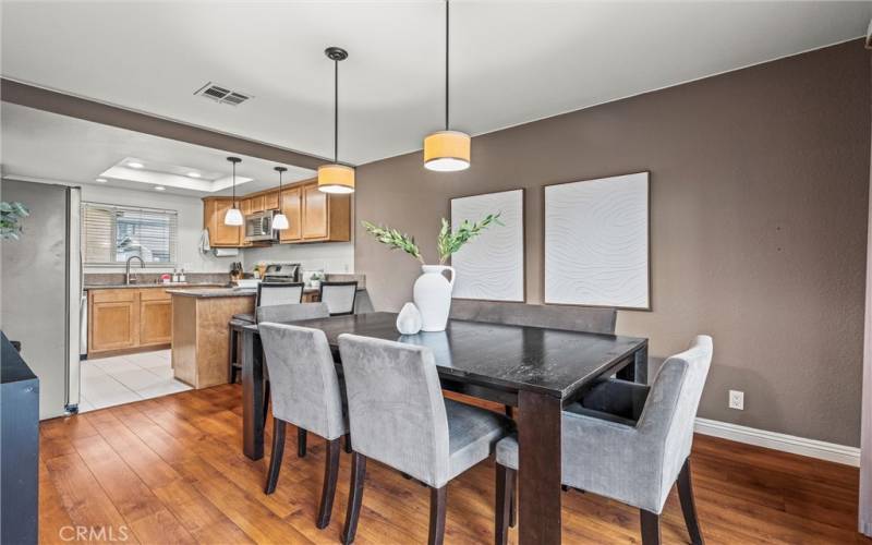 Dining room - kitchen view