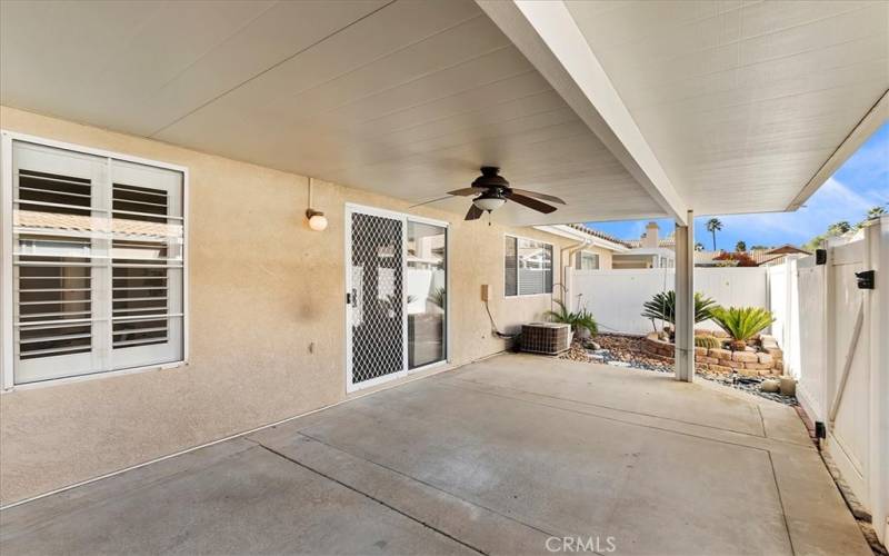 Private Patio with Gate to Greenbelt