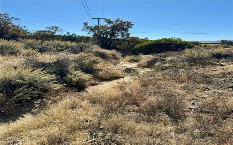 Seasonal creek through property