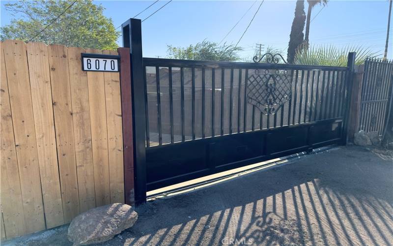 New Wood Fence and New Front Gate