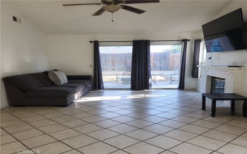 Living Room with Gas Fireplace