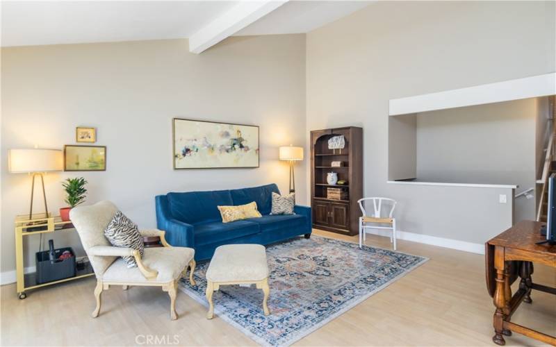 Living room toward stairs to Garage