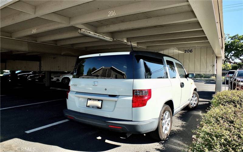 One reserved Parking space in the community car port