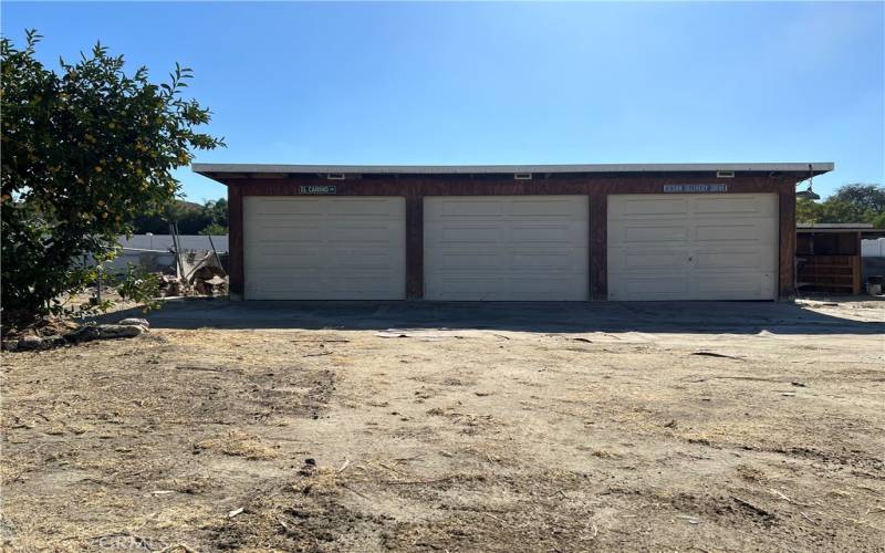 Additional 3 Car Garage in Rear Yard