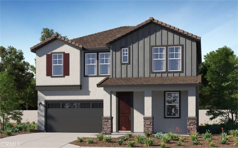 Render Image of Residence 1 - Not Showing 3 Car Garage