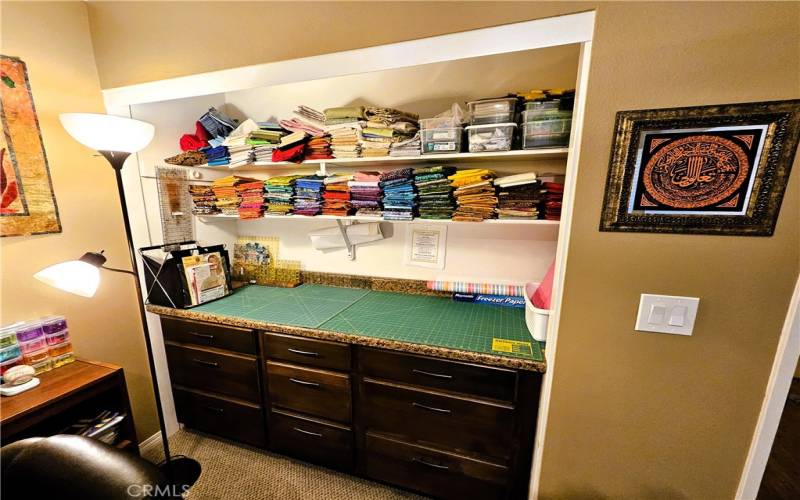 quilting room closet