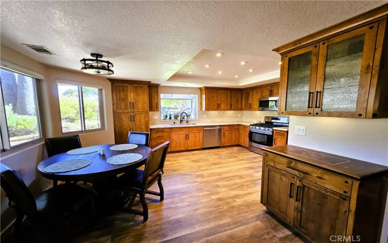 kitchen and dining area in kitchen