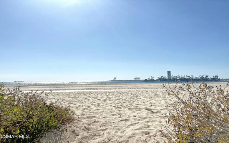 beach view from building exit