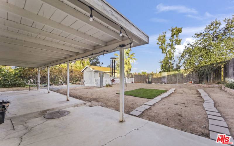 Covered patio