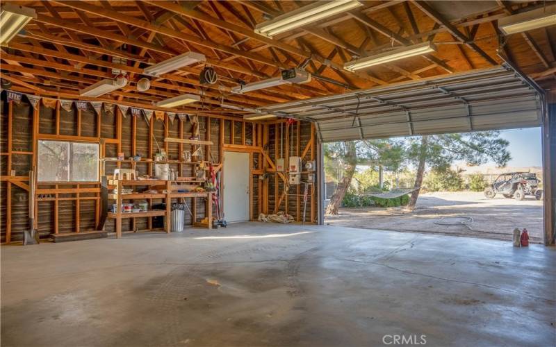 interior of garage