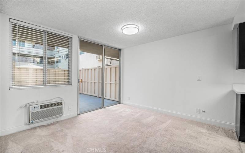 Dining area with private patio