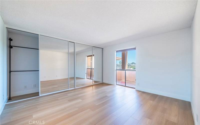 Bedroom, ample closet space