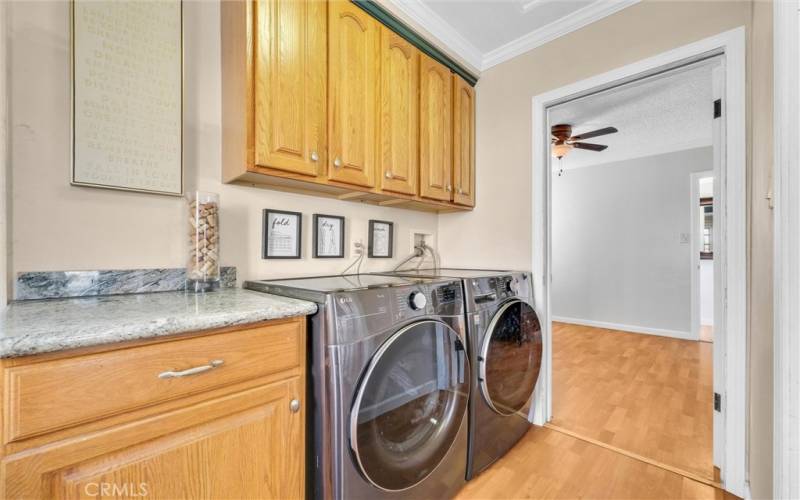 Laundry room off of kitchen