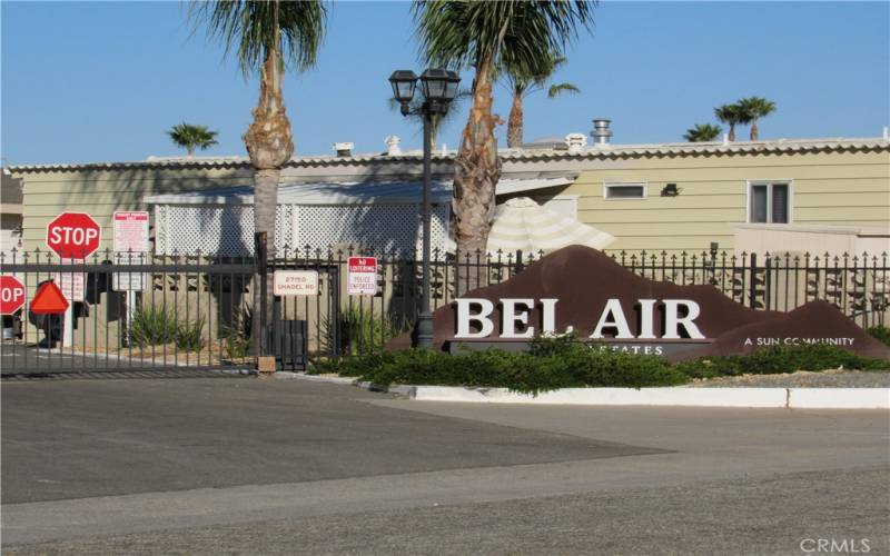 Entry to Bel Air Estates