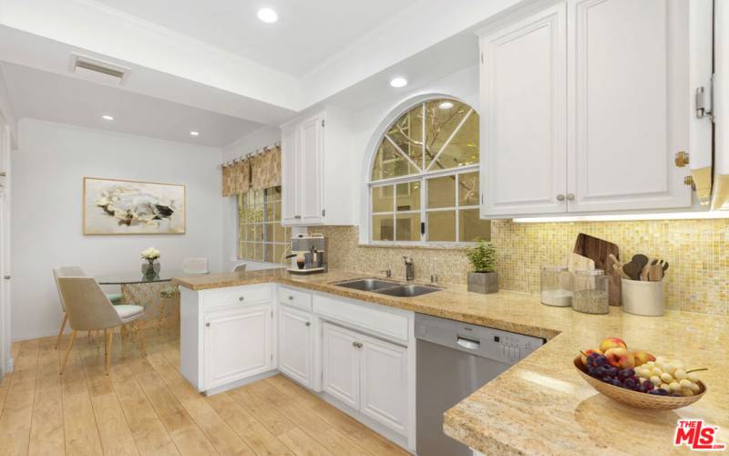 KITCHEN VIRTUALLY STAGED INCLUDING FLOORING