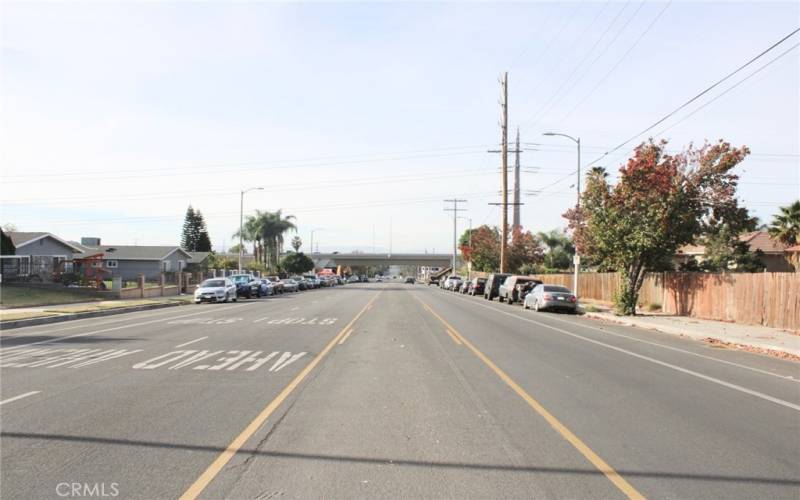 Looking west of Van Nuys Blvd.