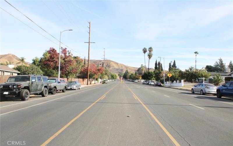 Looking east of Van Nuys Blvd.