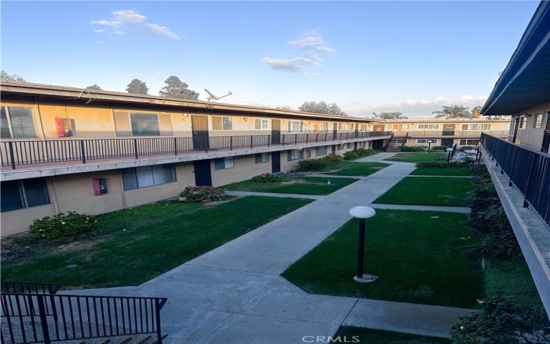 View of courtyard