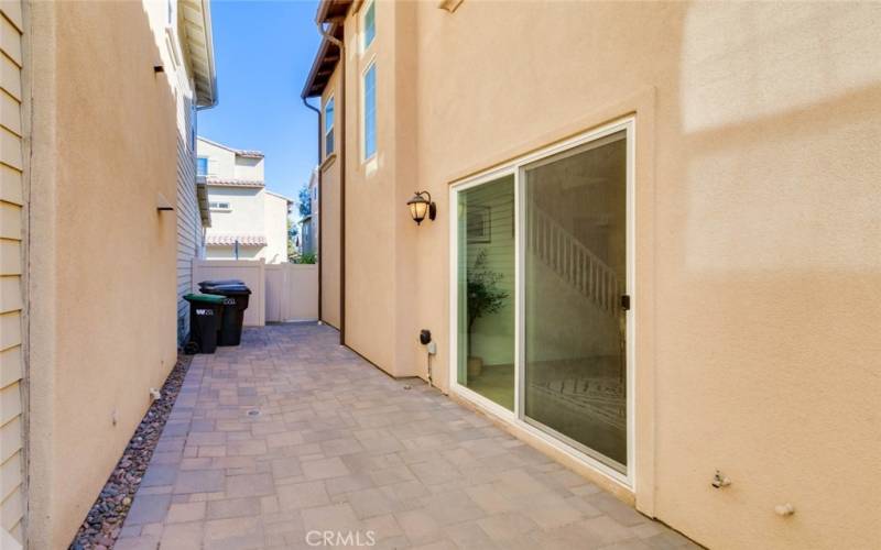 Patio area-sideyard