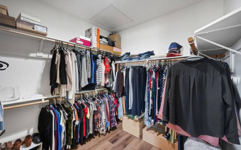 Spacious Walk-In Closet