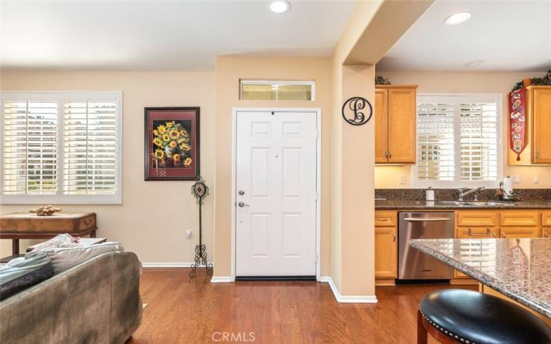 Entry and foyer of home