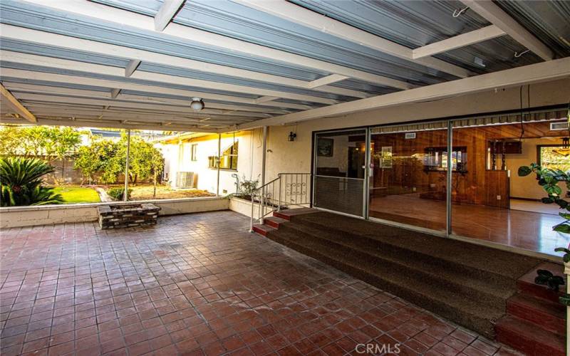 Backyard with Covered Patio