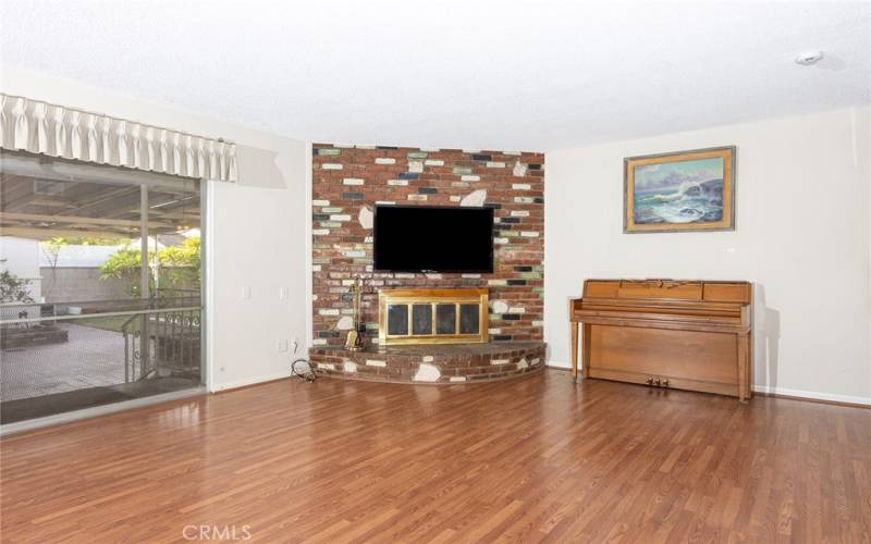 Living Room with Fireplace