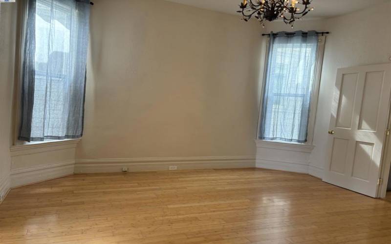 This bright room is freshly painted and ready for your enjoyment.