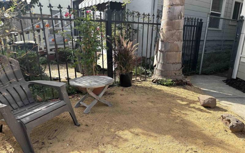 This sunny, low maintenance spot can be enjoyed by people and pets!