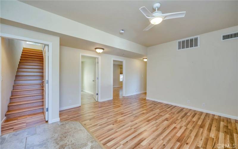 Downstairs family room