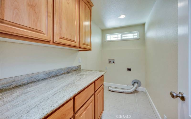 Upstairs laundry room