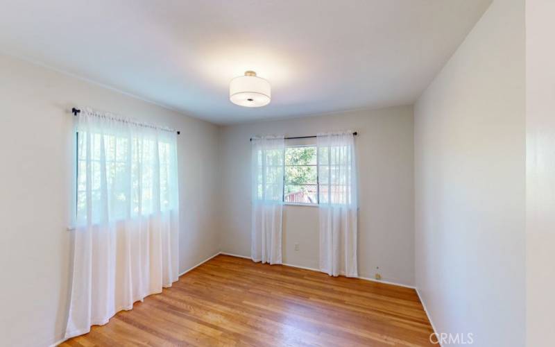 Bedroom in rear of house