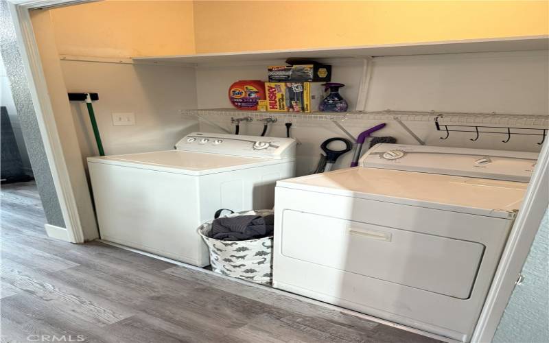 Laundry in Kitchen Closet