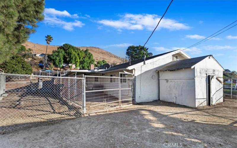 SHED FOR TACK AND HAY