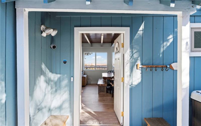 Front door entering to family room